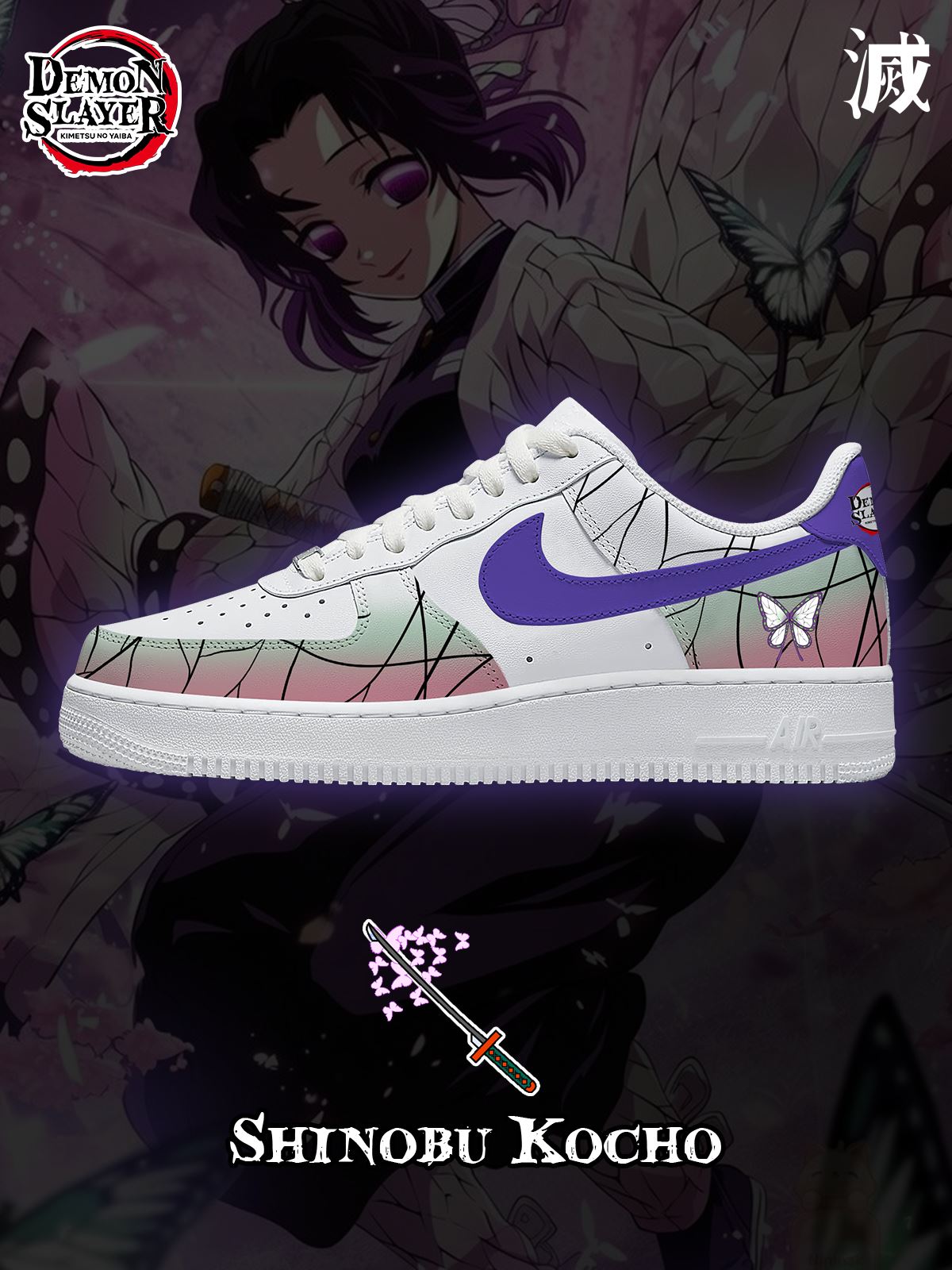 Zapatillas deportivas personalizadas Shinobu Kochou Air-Style