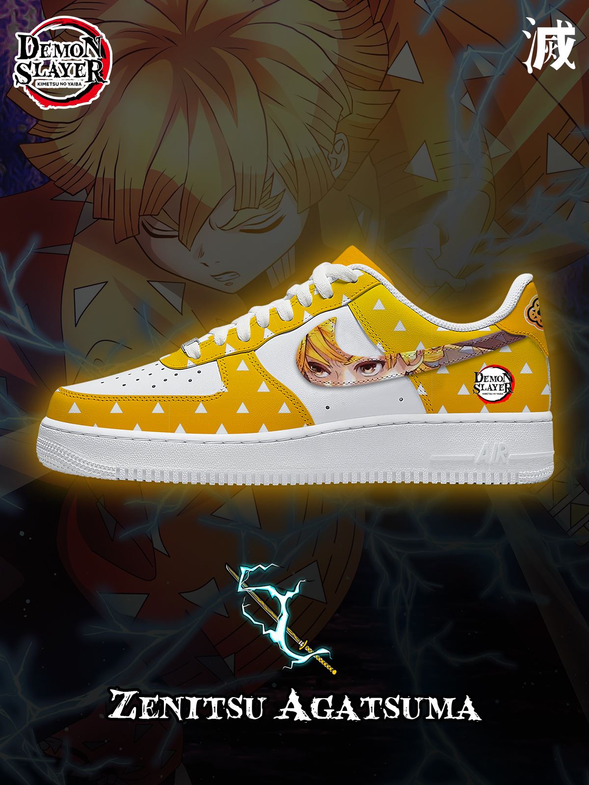 Zenitsu Agatsuma Custom Air-Style Sneakers