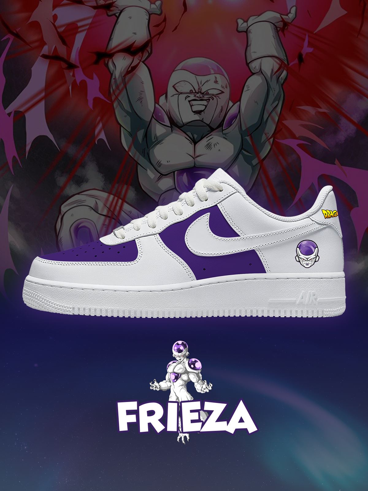 Frieza Custom Air-Style Sneakers