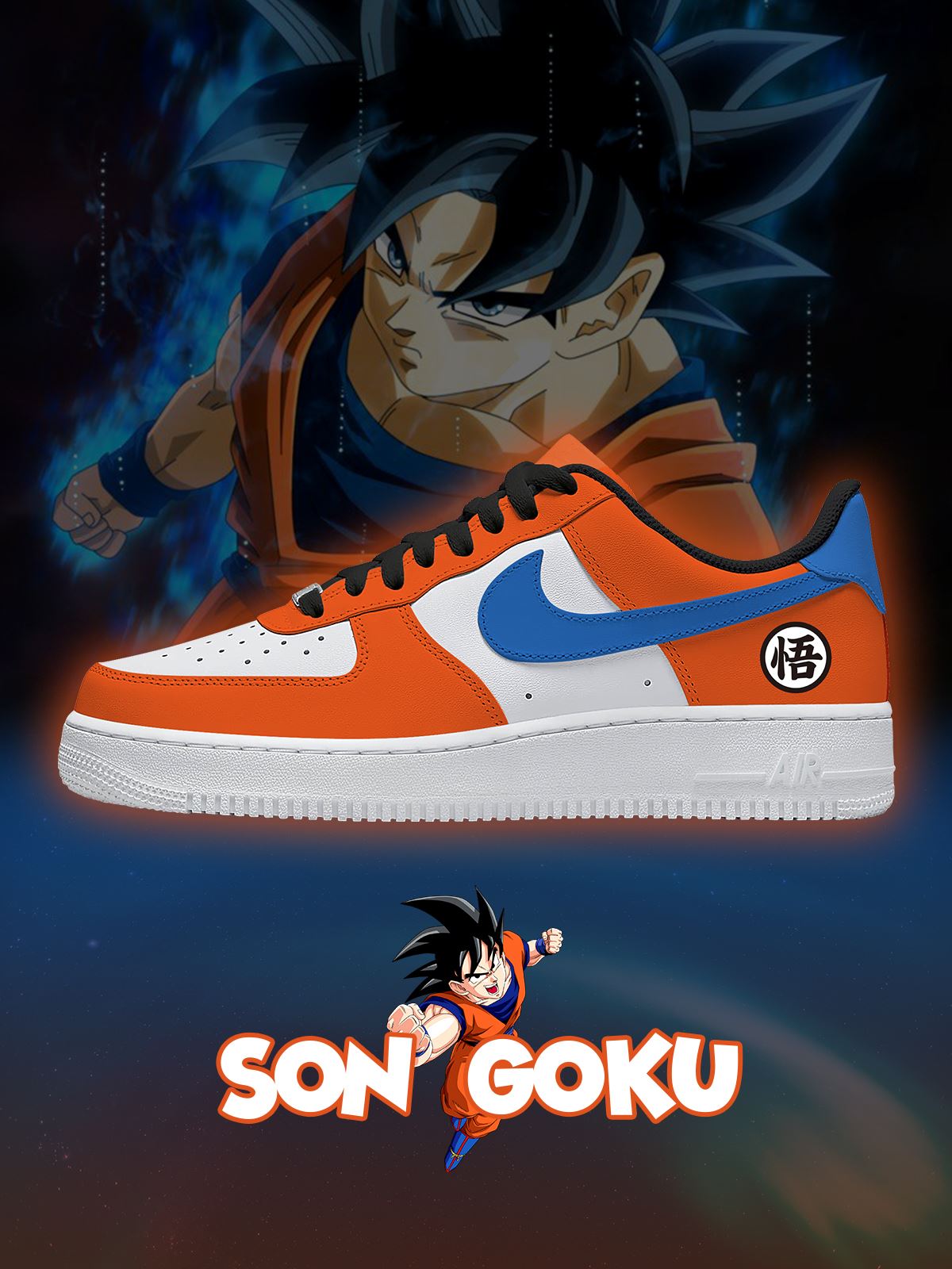 Son Goku V.1 Custom Air-Style Sneakers