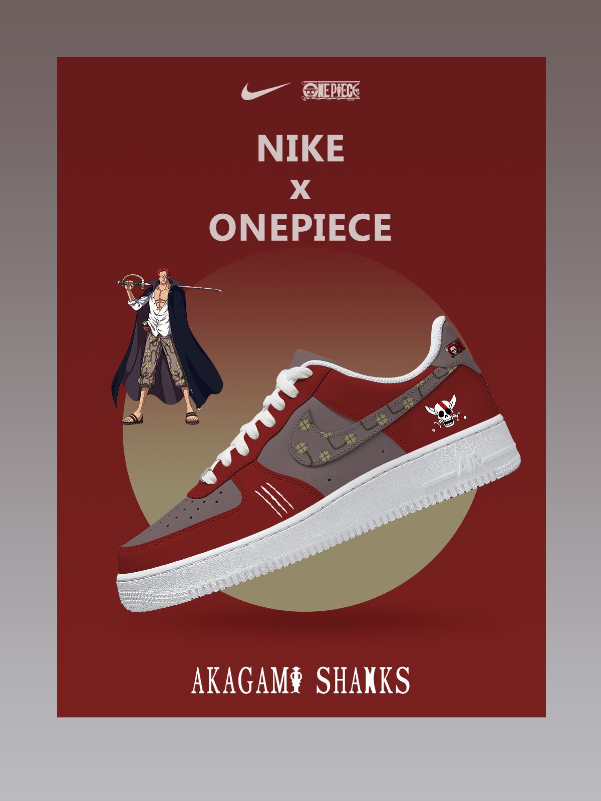Zapatillas deportivas personalizadas Akagami Shanks Air-Style