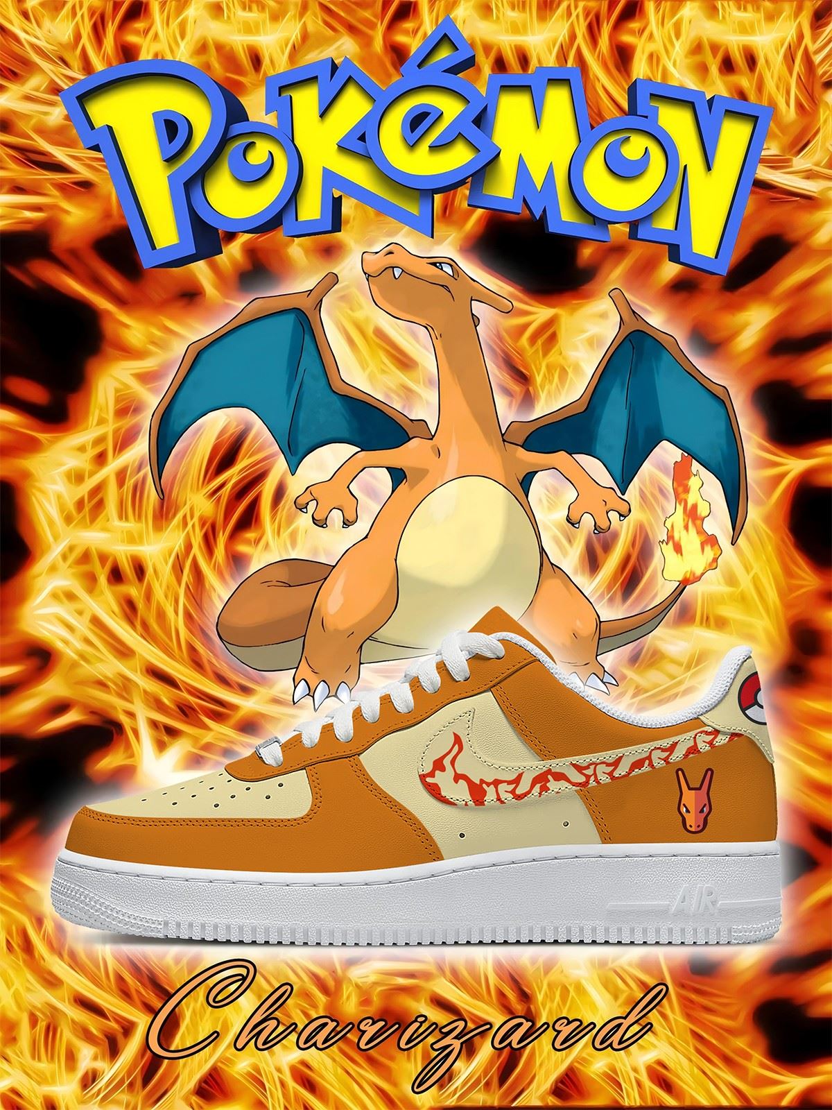Nr. 0006 Charizard Style 1 Custom Air-Style Sneakers
