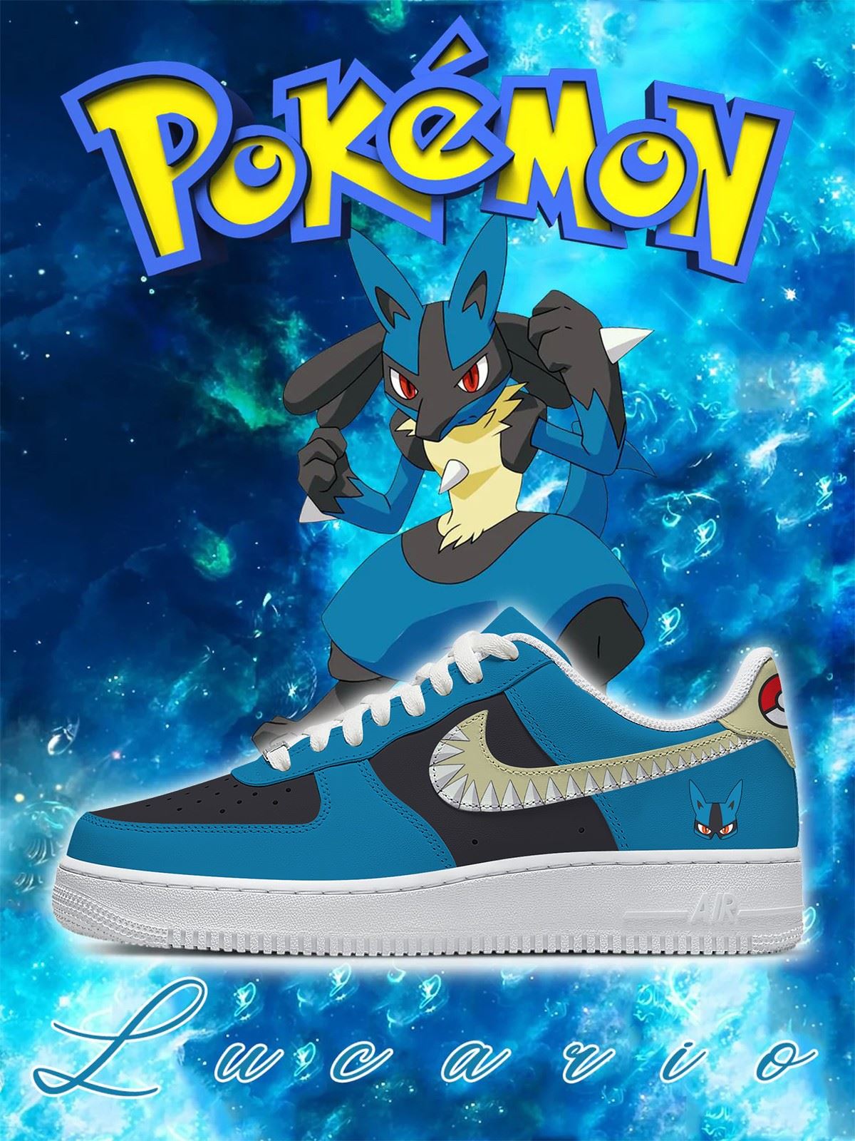 Zapatillas Air-Style personalizadas Lucario Style 2 n.° 0448