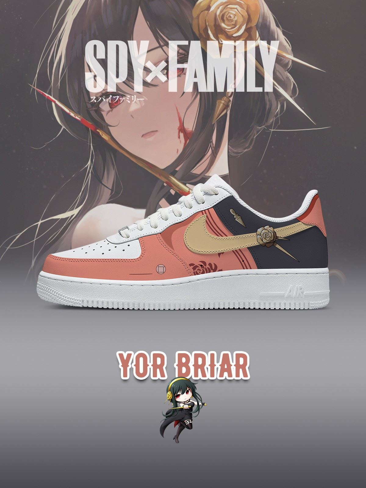 Zapatillas deportivas personalizadas estilo Air de Yor Briar
