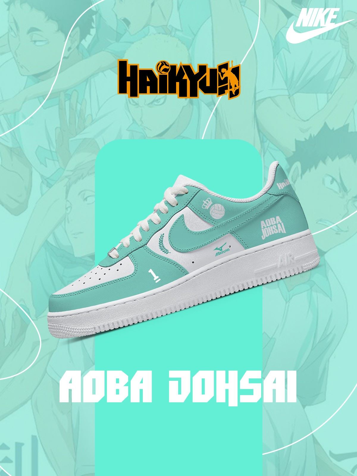 Aoba Johsai High Custom Air-Style Sneakers