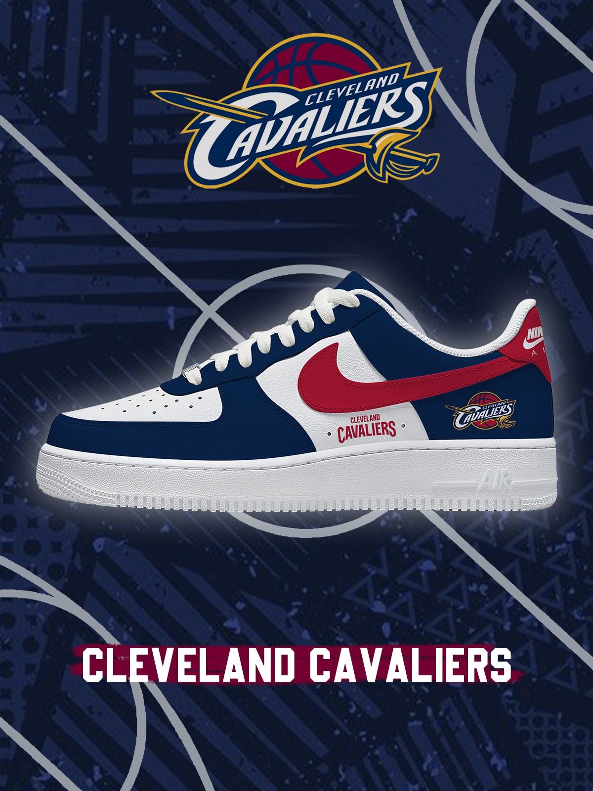 Zapatillas de baloncesto personalizadas estilo Air de Cleveland