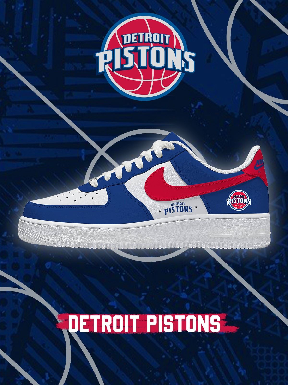 Zapatillas Air-Style personalizadas de Detroit Basketball