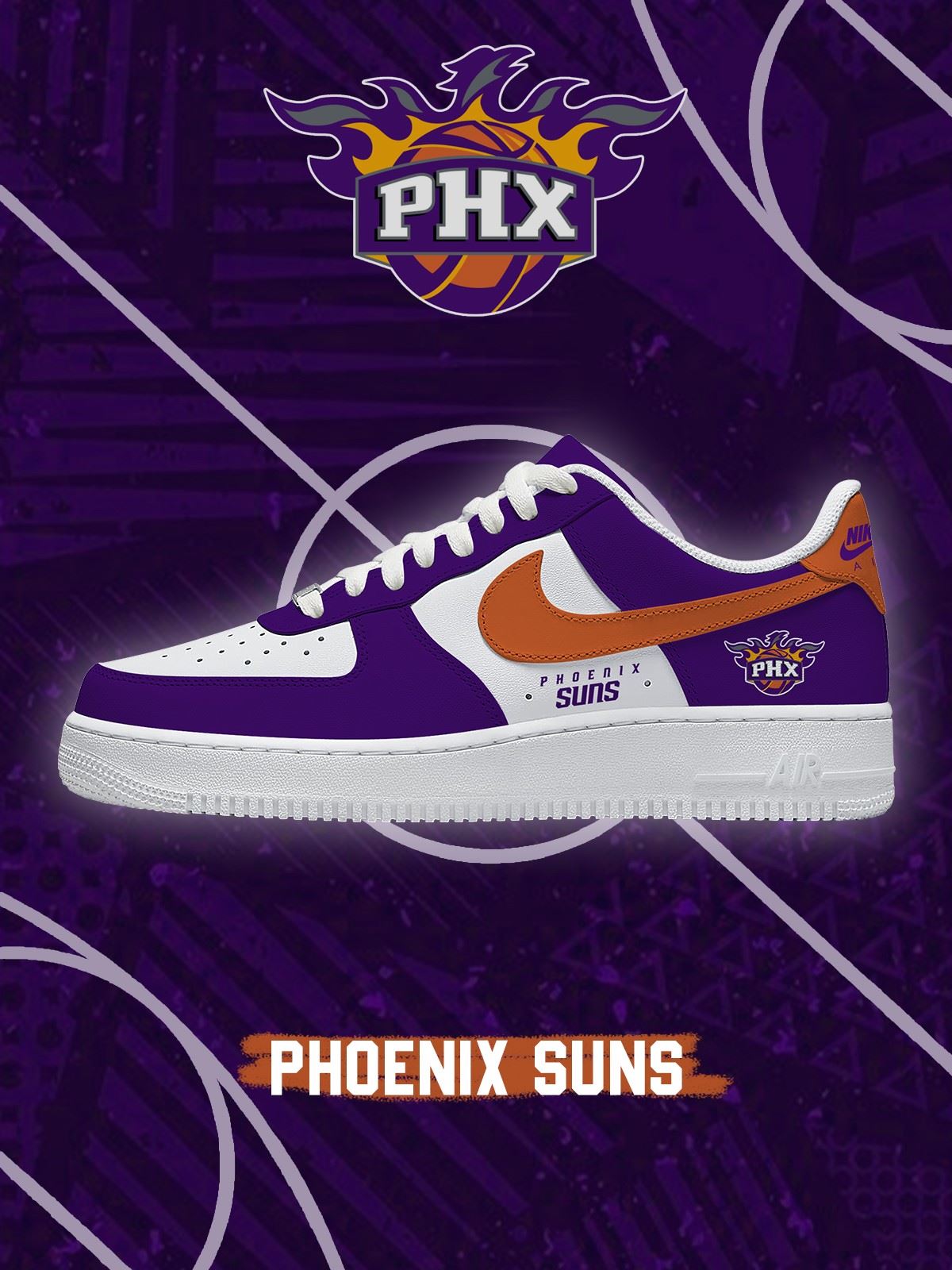 Zapatillas de baloncesto personalizadas estilo Air de Phoenix