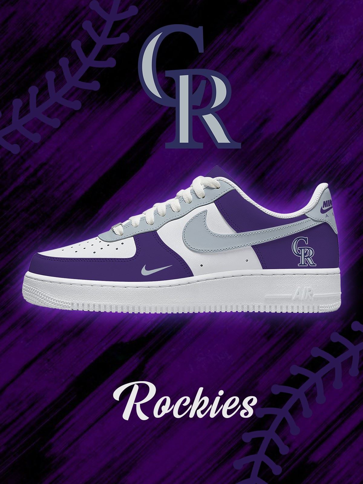 Zapatillas deportivas personalizadas estilo Air de Colorado Baseball