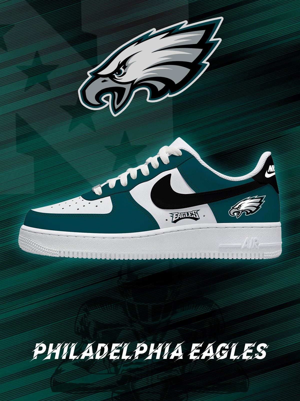 Zapatillas Air-Style personalizadas de fútbol de Filadelfia