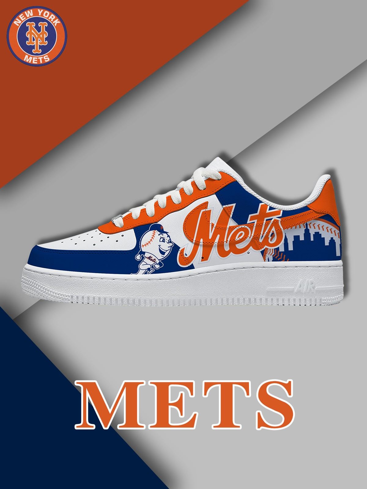 Zapatillas deportivas personalizadas New York Baseball M.2 Air-Style