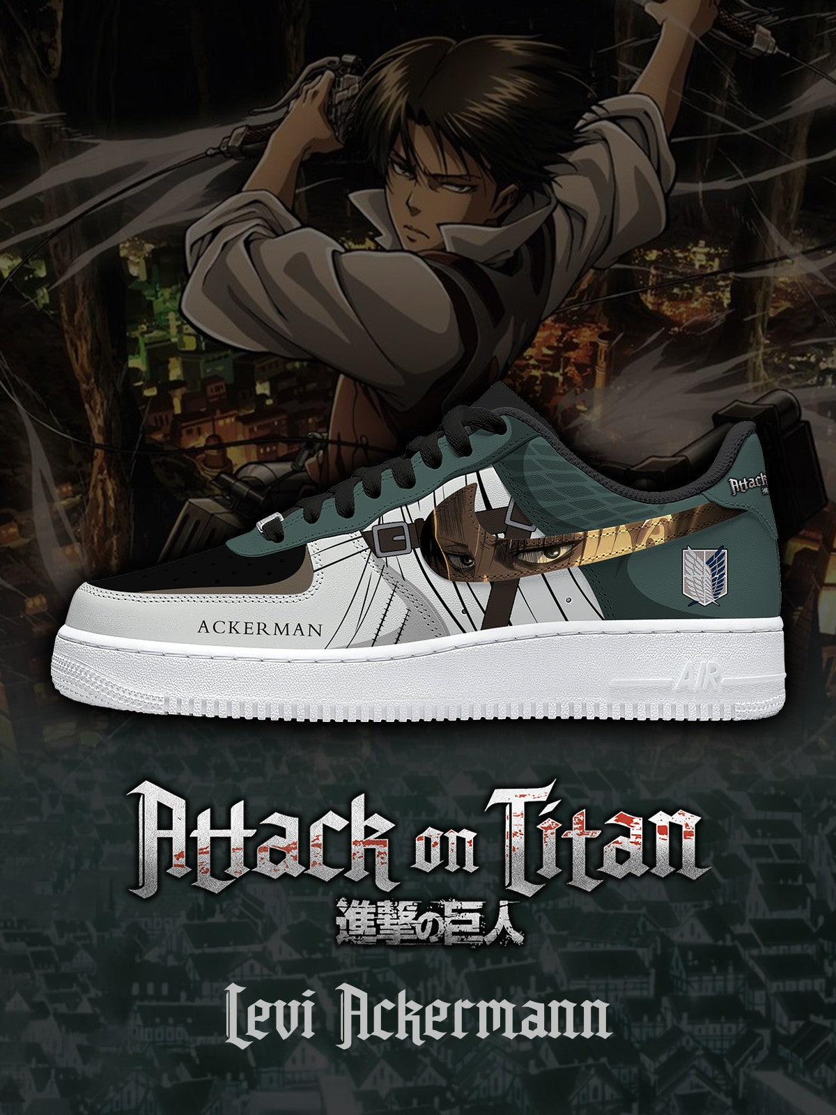 Levi Ackermann V.1 Custom Air-Style Sneakers