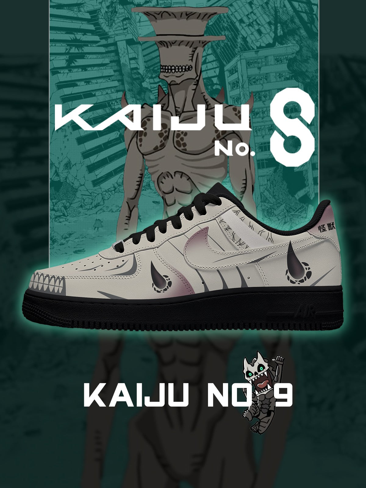 Kaiju No.9 V.1 Custom Air-Style Sneakers