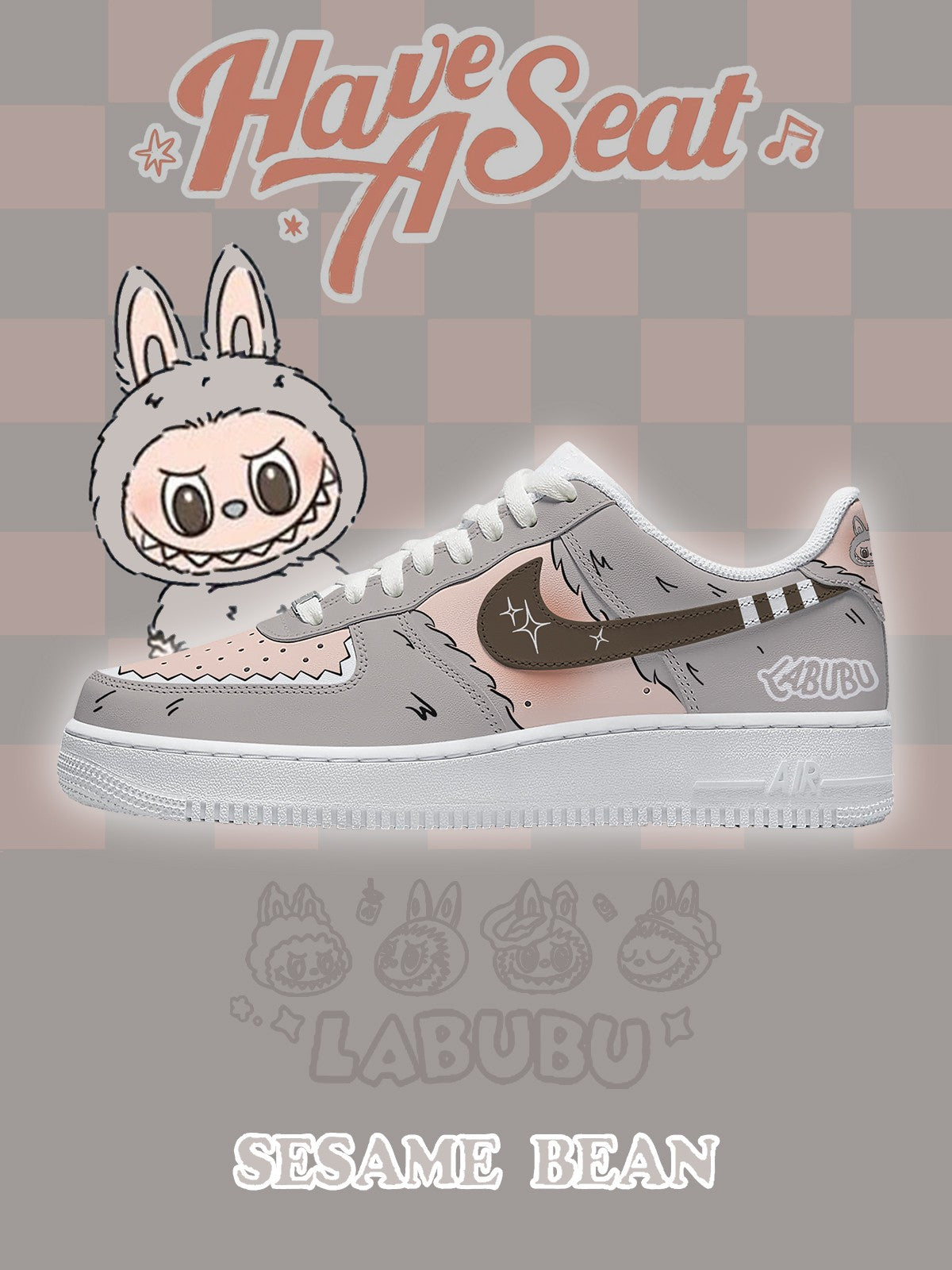 Zapatillas deportivas personalizadas estilo Air Sesame Bean V.2