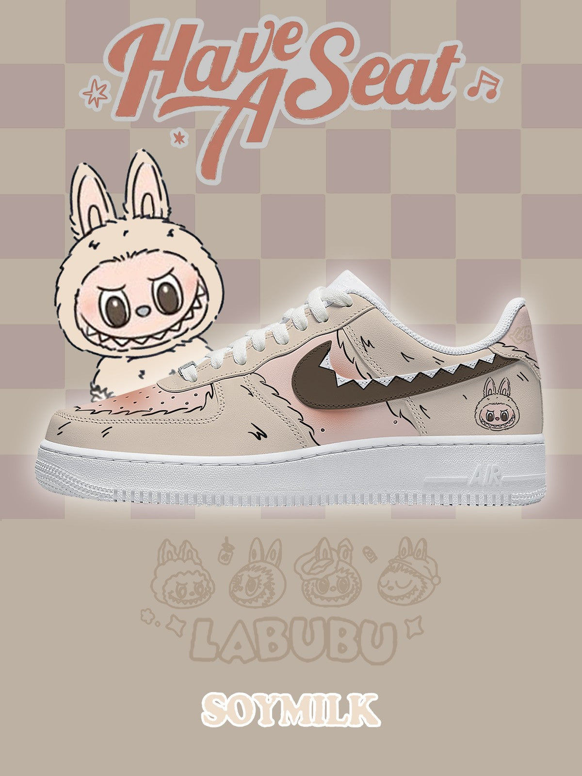 Zapatillas deportivas personalizadas estilo Air de leche de soja V.1