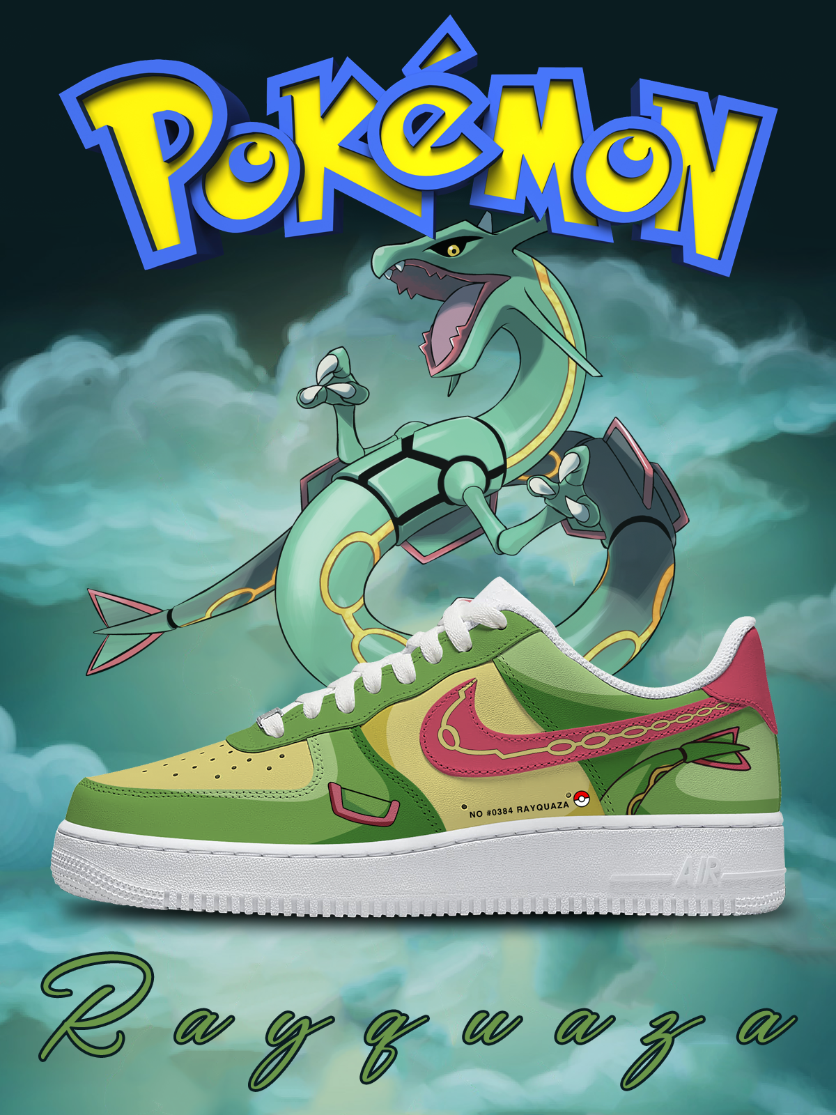 Nr. 0384 Rayquaza Custom Air-Style Sneakers