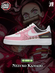 Zapatillas deportivas estilo aire personalizadas Nezuko Kamado V.1