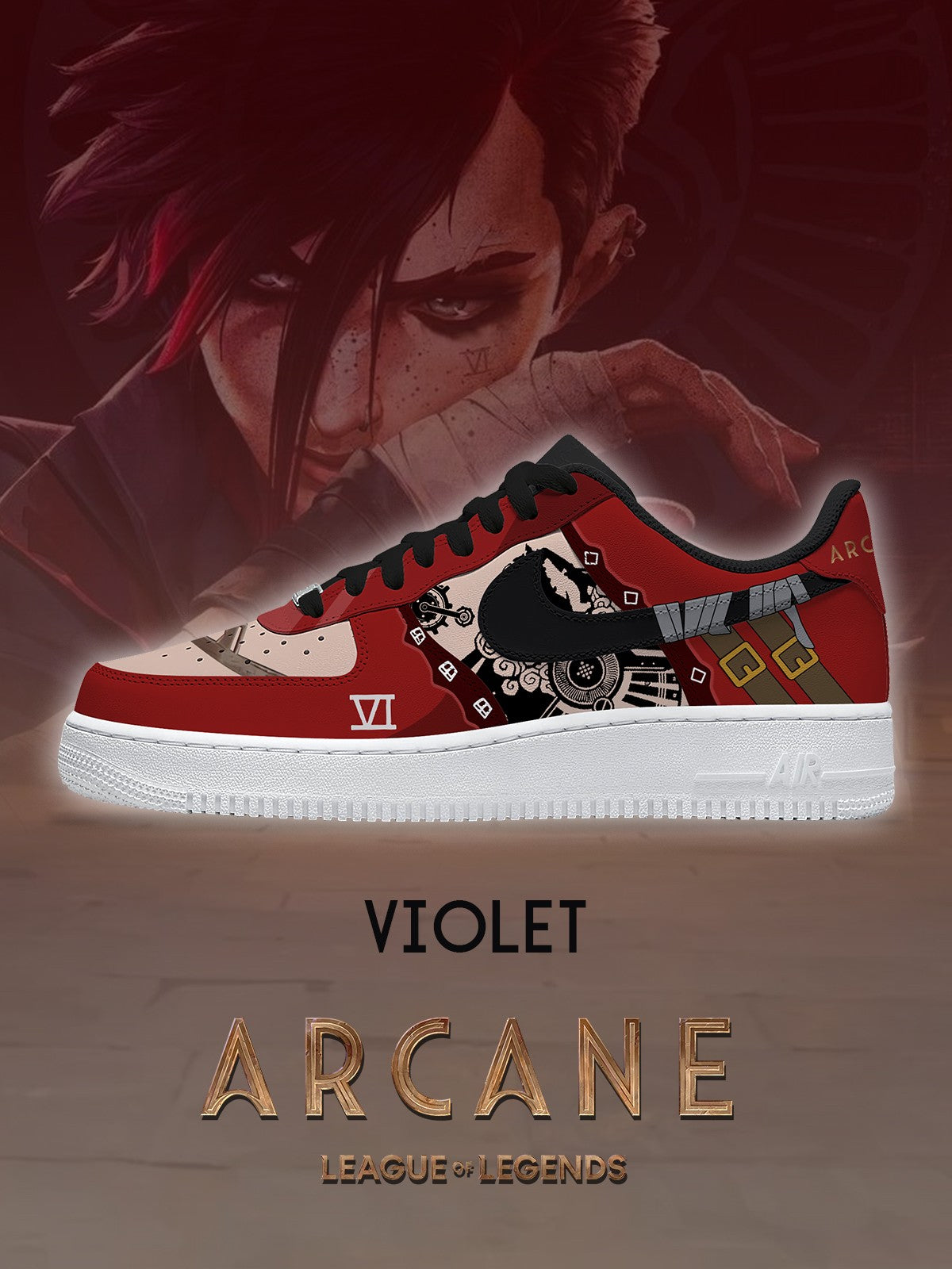 Violet V.1 Custom Air-Style Sneakers