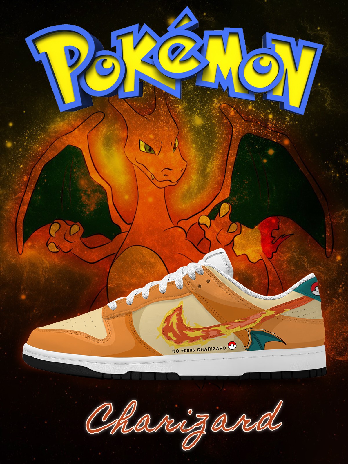 Zapatillas Charizard V.2 personalizadas estilo SB