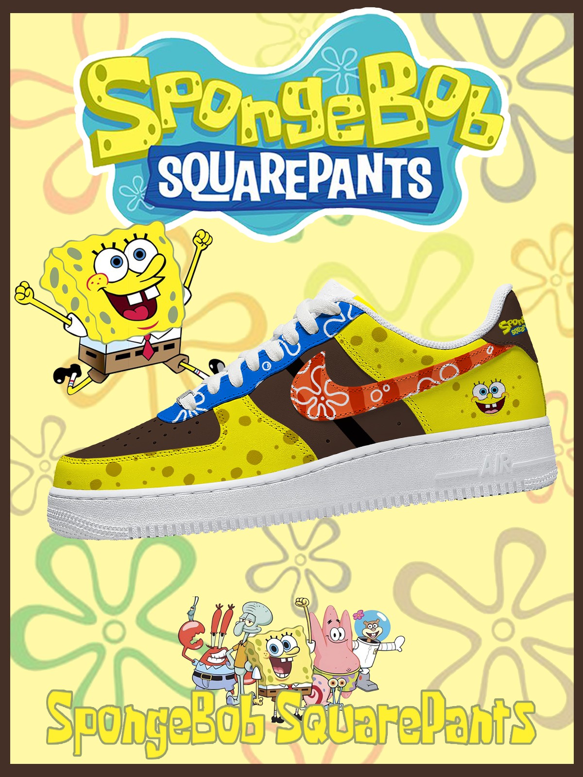 SquarePants V.1 Custom Air-Style Sneakers