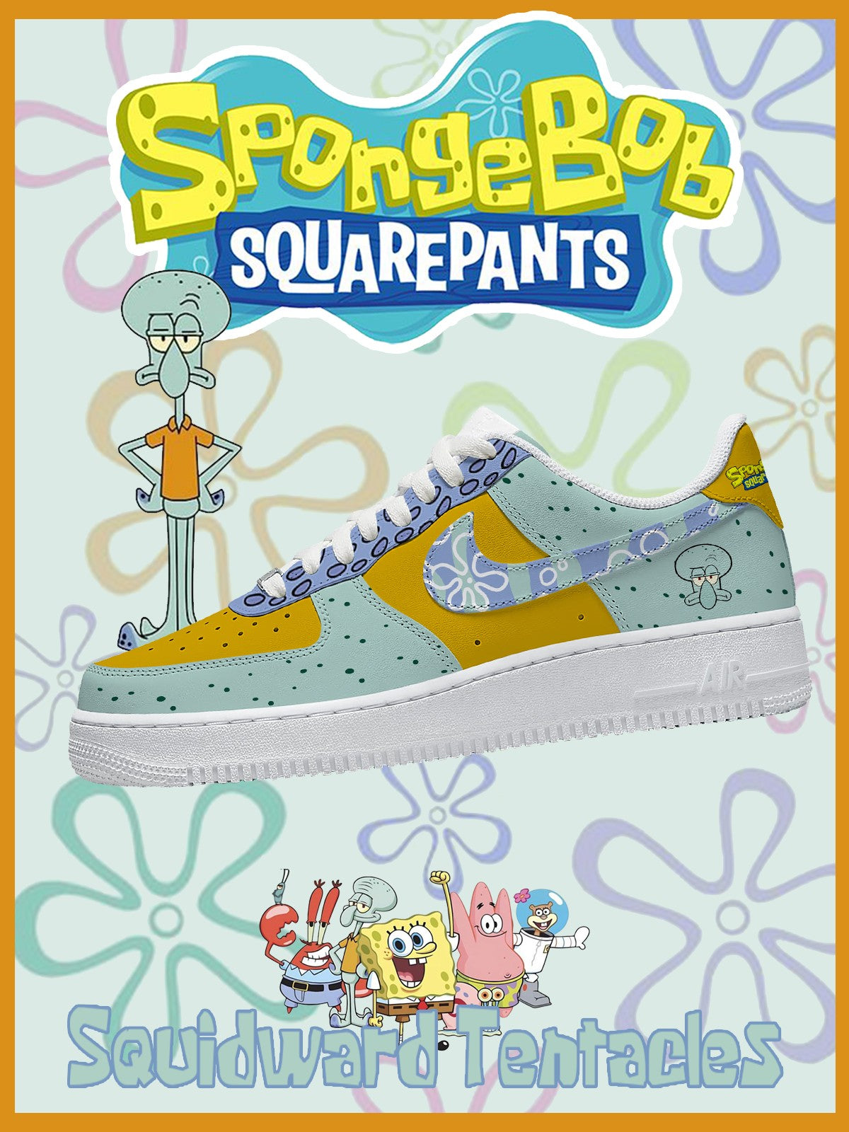 Squidward Tentacles V.1 Custom Air-Style Sneakers