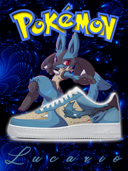 Nr. 0448 Lucario Style 1 Custom Air-Style Sneakers