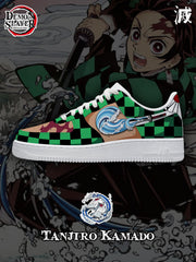 Zapatillas deportivas estilo aire personalizadas Tanjiro Kamado V.1