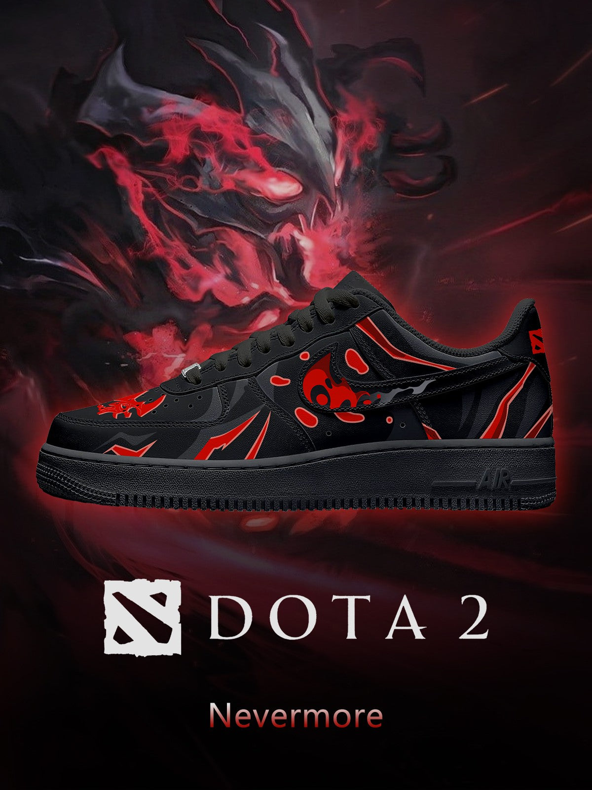 Nevermore V.1 Custom Air-Style Sneakers