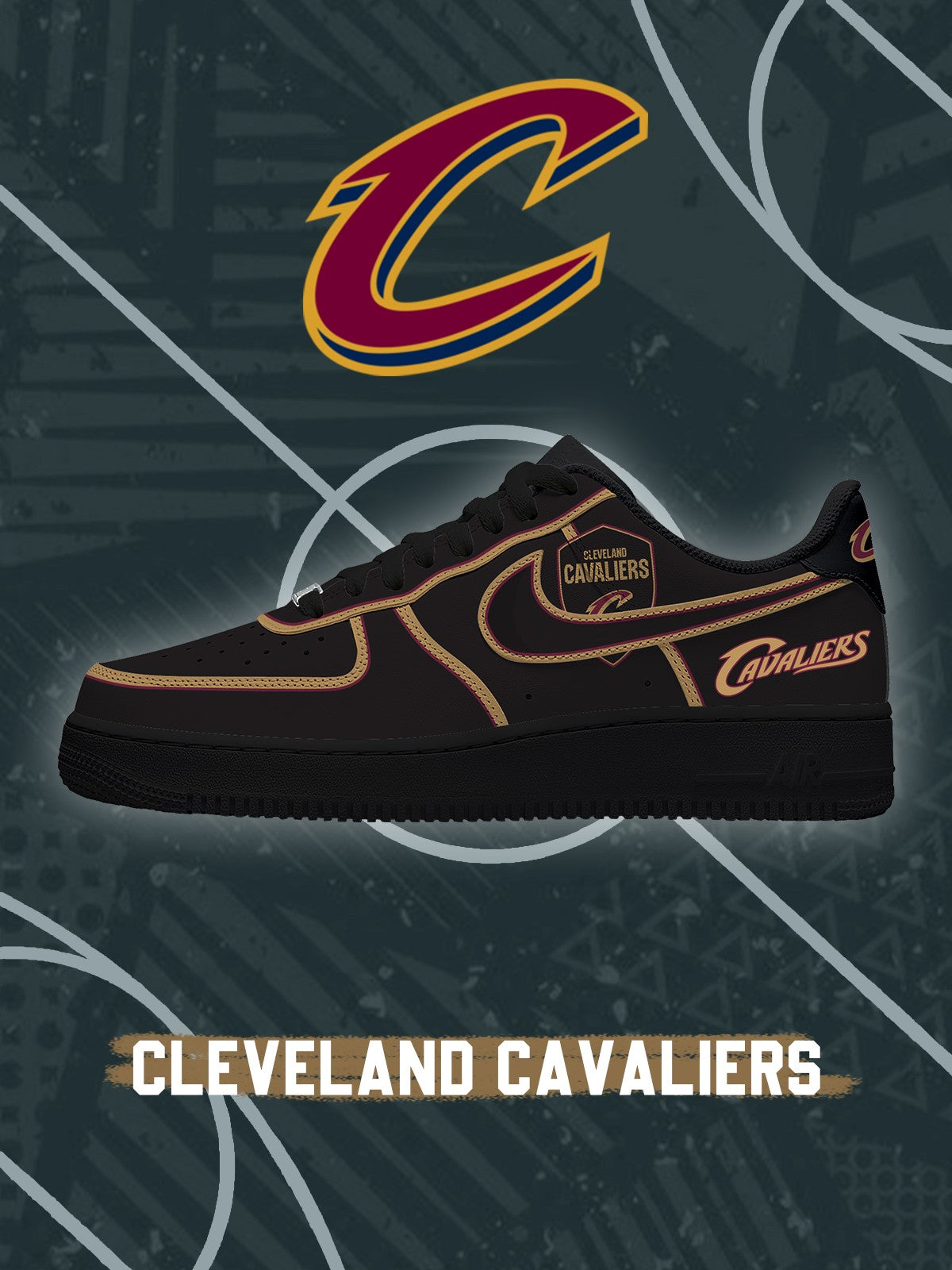 Zapatillas de baloncesto Cleveland V.3 personalizadas estilo Air