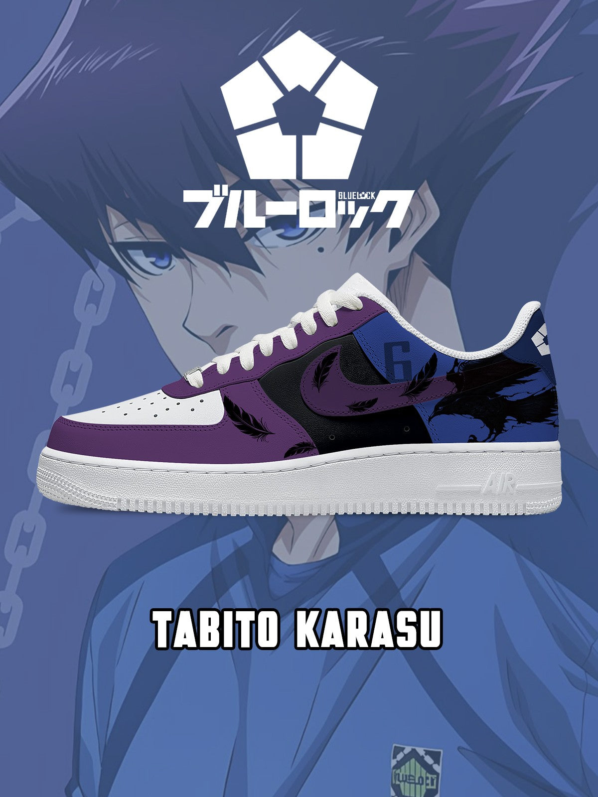 Tabito Karasu V.6 Custom Air-Style Sneakers