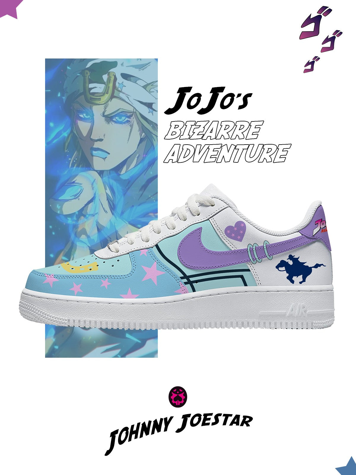 Johnny Joestar V.2 Custom Air-Style Sneakers