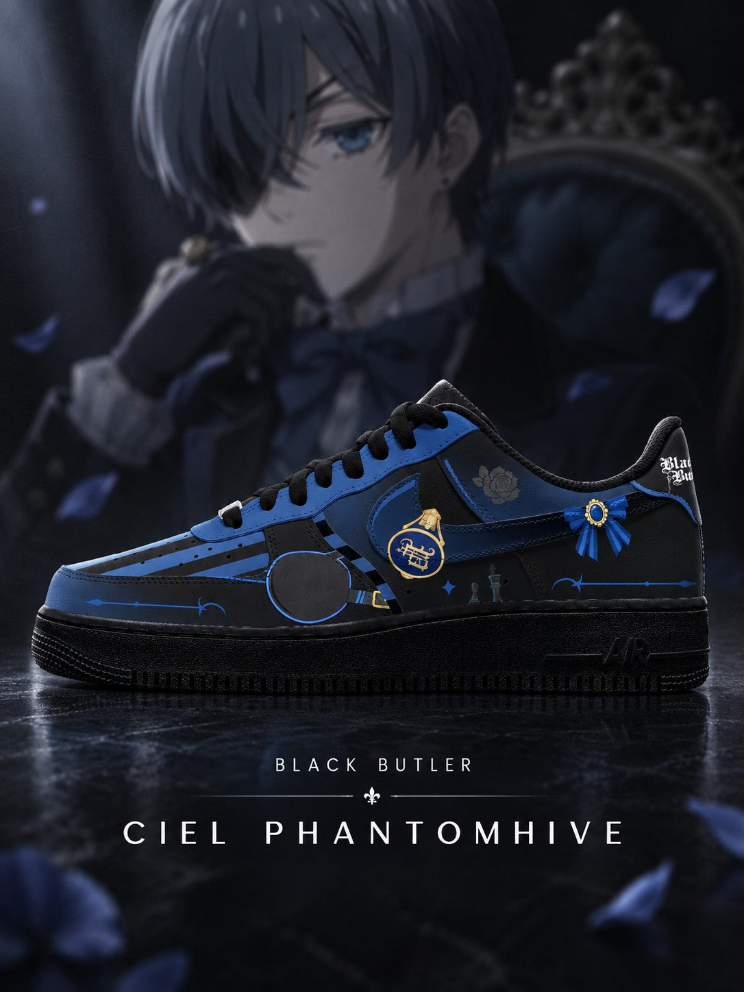 Ciel Phantomhive V.2 Custom Air-Style Sneakers