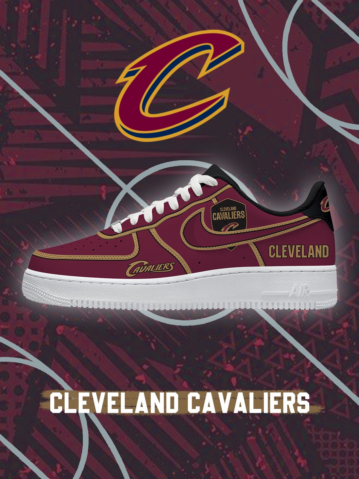 Zapatillas de baloncesto Cleveland V.4 personalizadas estilo Air