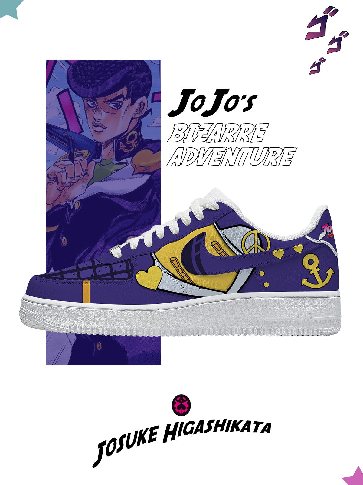 Josuke Higashikata V.2 Custom Air-Style Sneakers