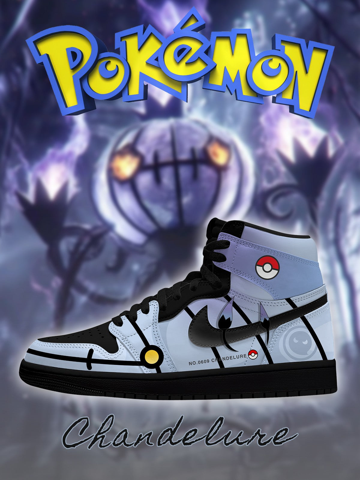 Chandelure V.1 Custom High-Top Sneakers