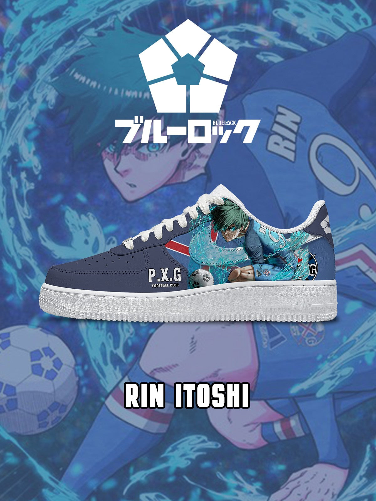 Rin Itoshi V.4 Custom Air-Style Sneakers