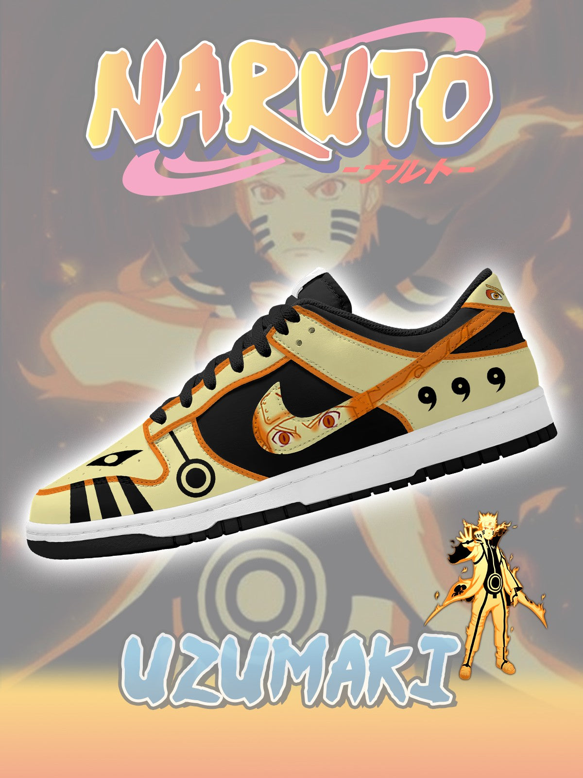 Uzumaki V.3 Custom SB-Style Sneakers