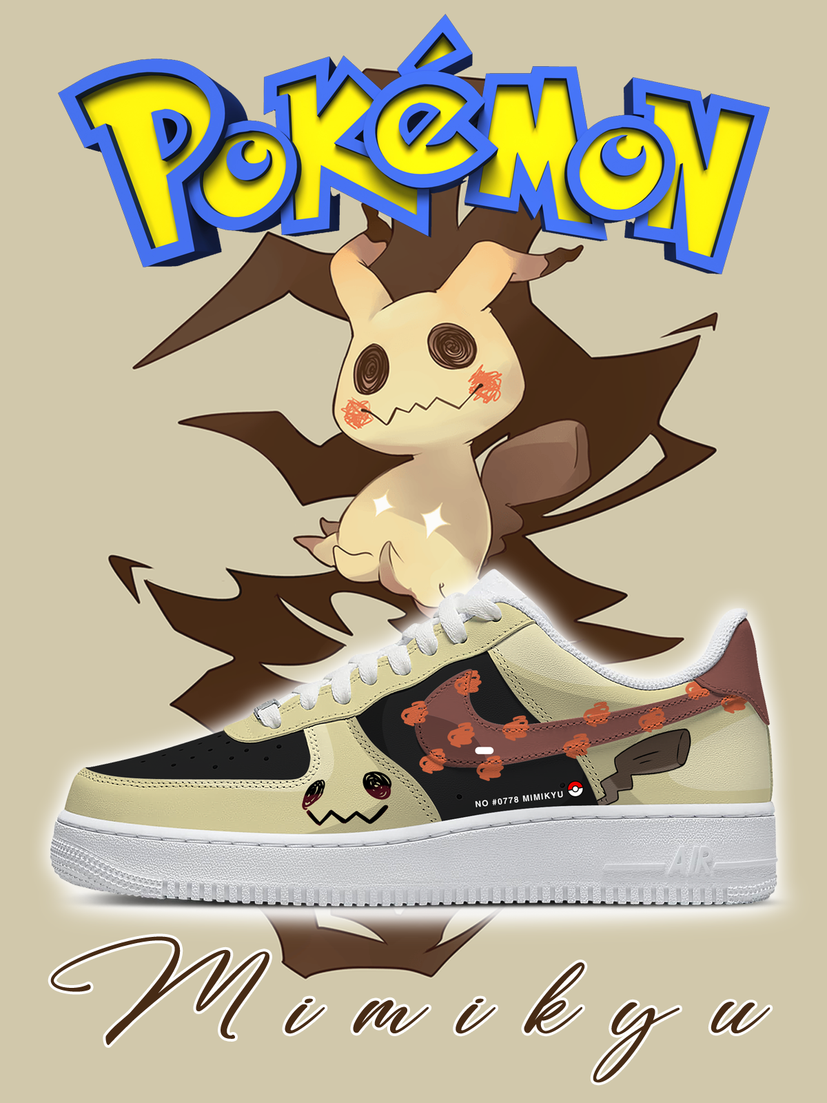 Nr. 0778 Mimikyu Custom Air-Style Sneakers