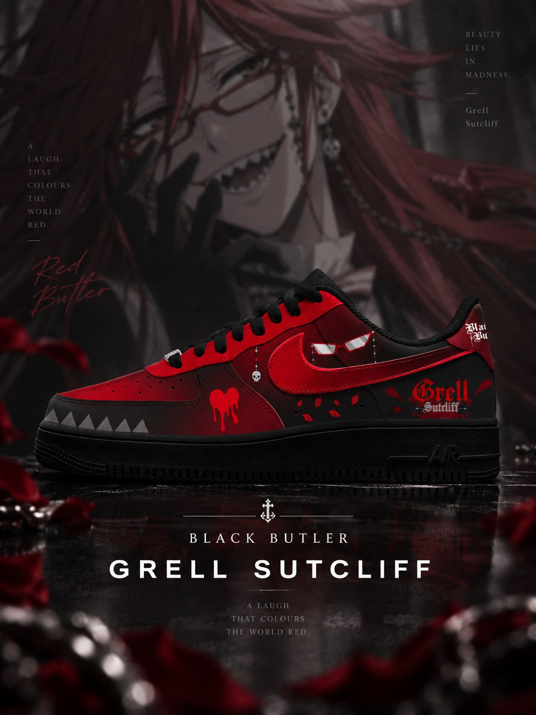 Grell Sutcliff V.1 Custom Air-Style Sneakers
