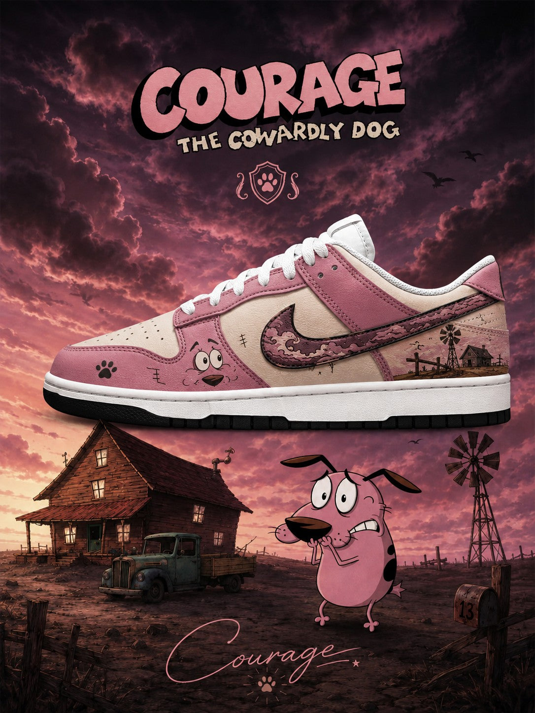Courage V.1 Custom SB-Style Sneakers
