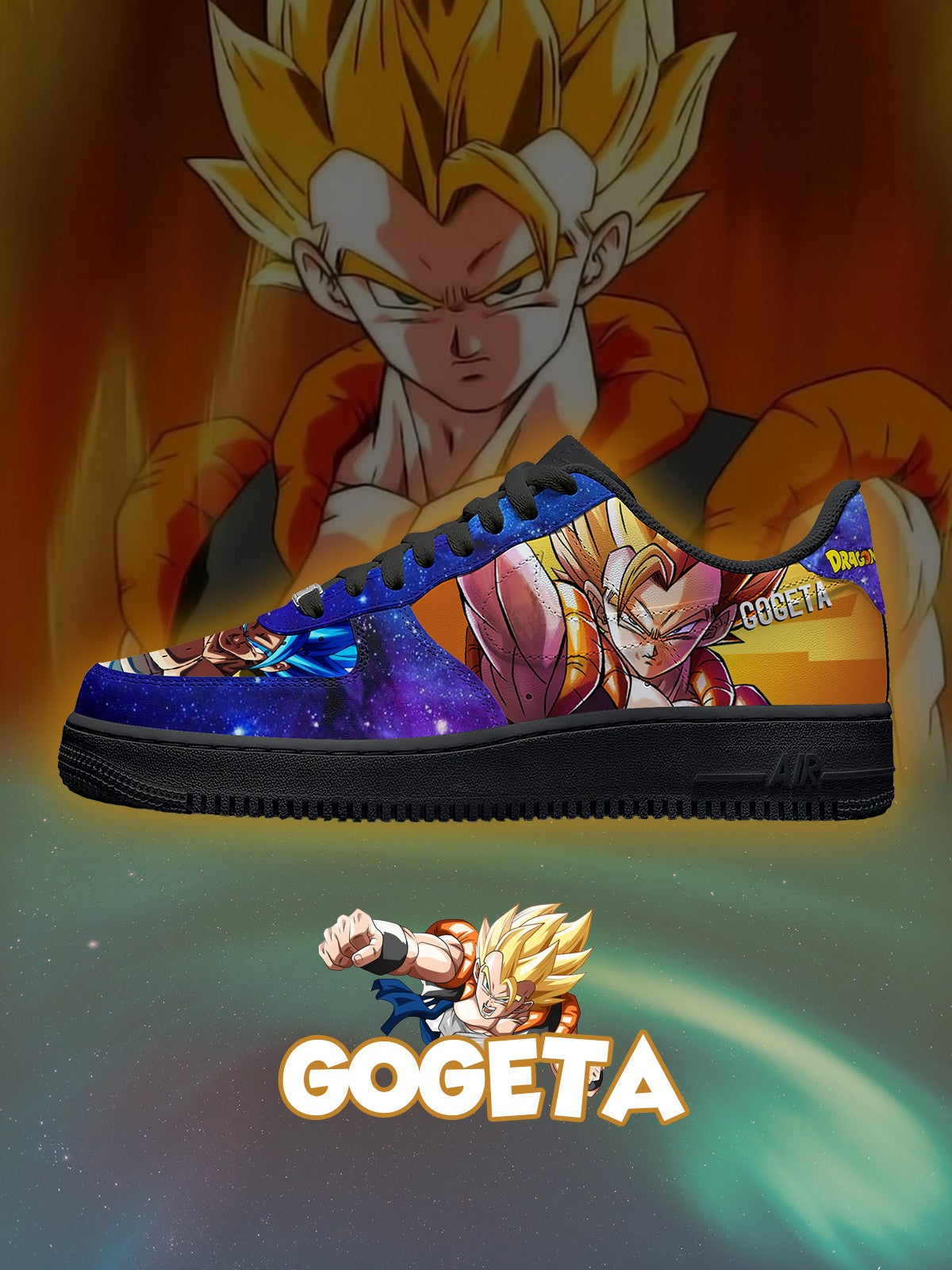 Gogeta V.1 Custom Air-Style Sneakers