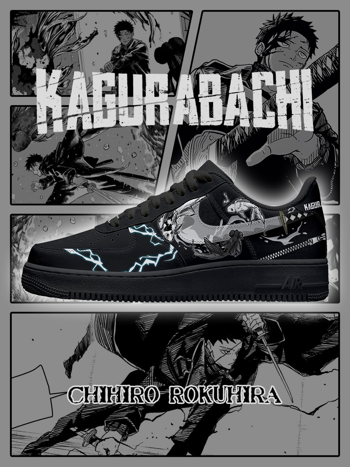 Chihiro Rokuhira V.1 Custom Air-Style Sneakers