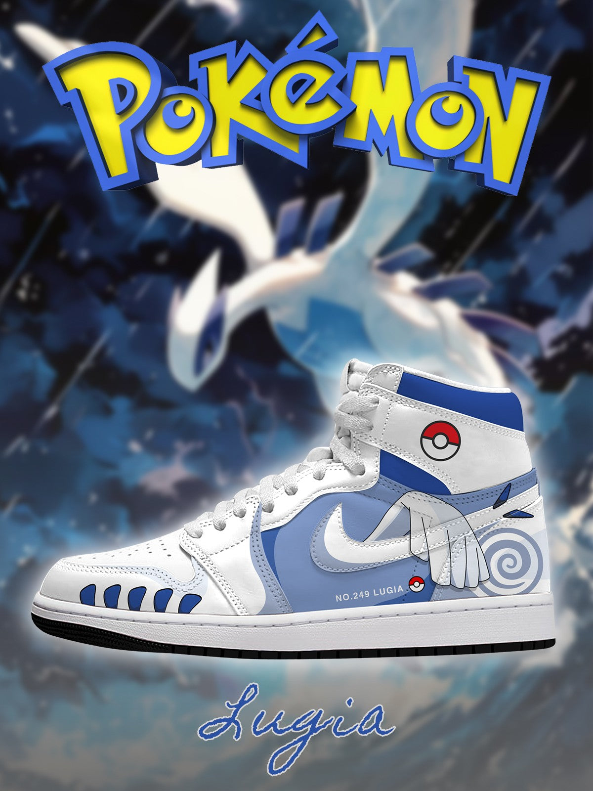 Lugia V.1 Custom High-Top Sneakers