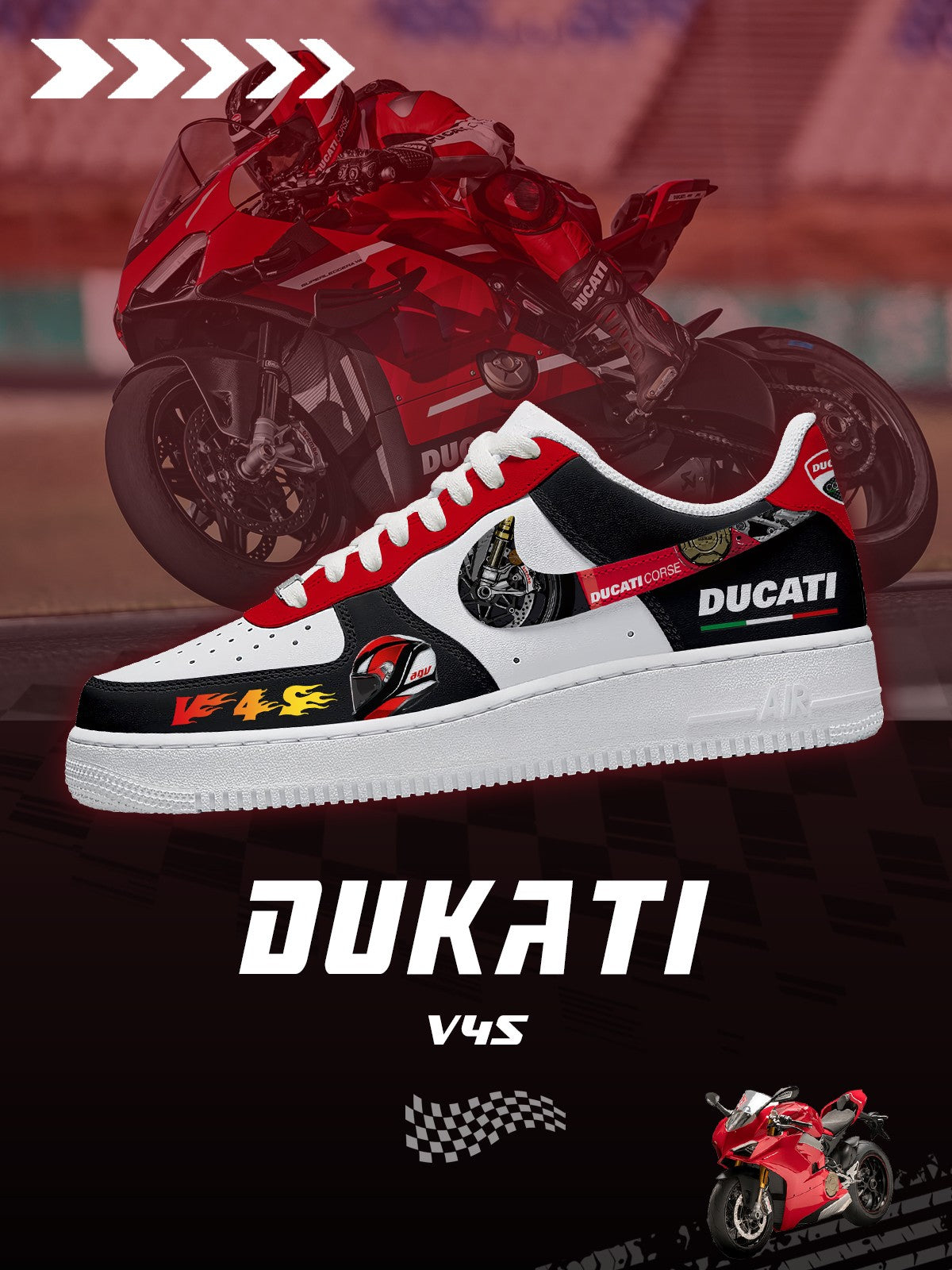 Duca V4 SP V.1 Custom Air-Style Sneakers