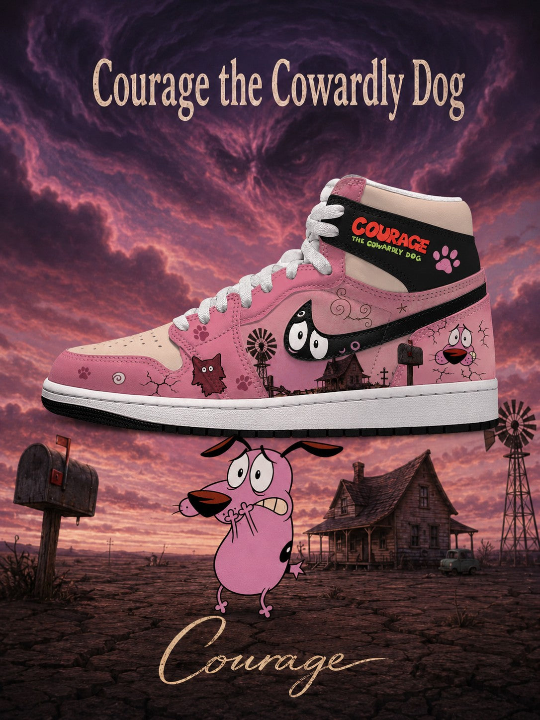 Courage V.2 Custom High-Top Sneakers