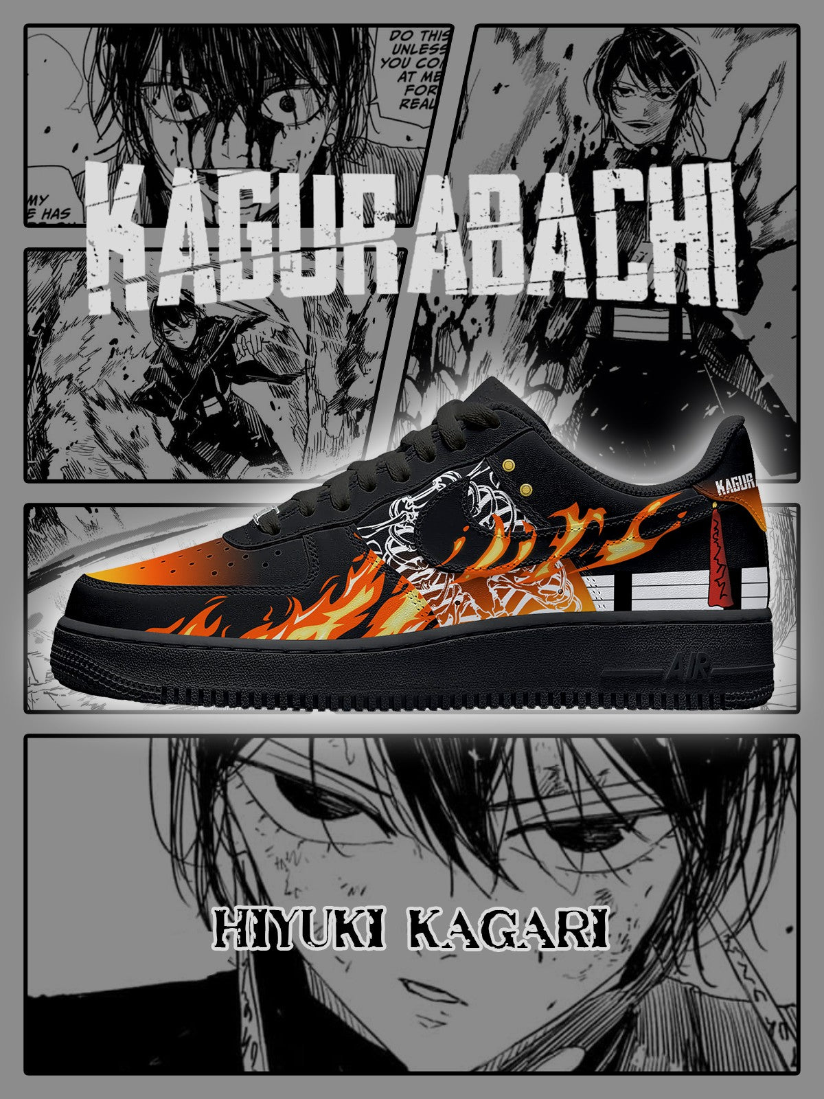 Hiyuki Kagari V.1 Custom Air-Style Sneakers