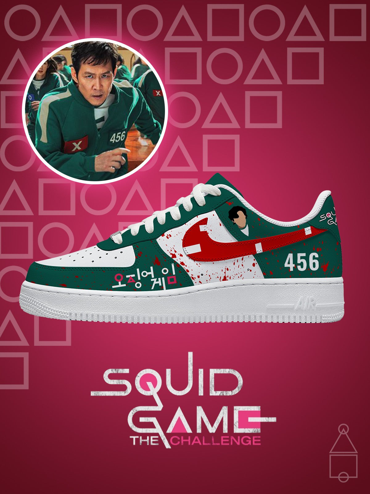 Seong Gi-hun V.1 Custom Air-Style Sneakers