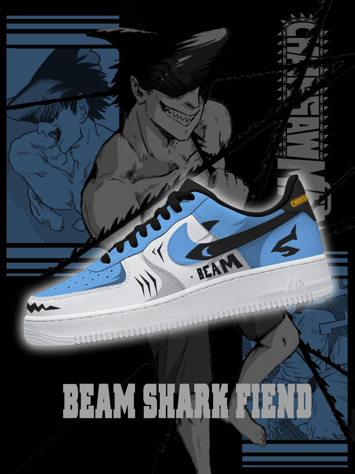 Beam Shark Fiend V.1 Custom Air-Style Sneakers