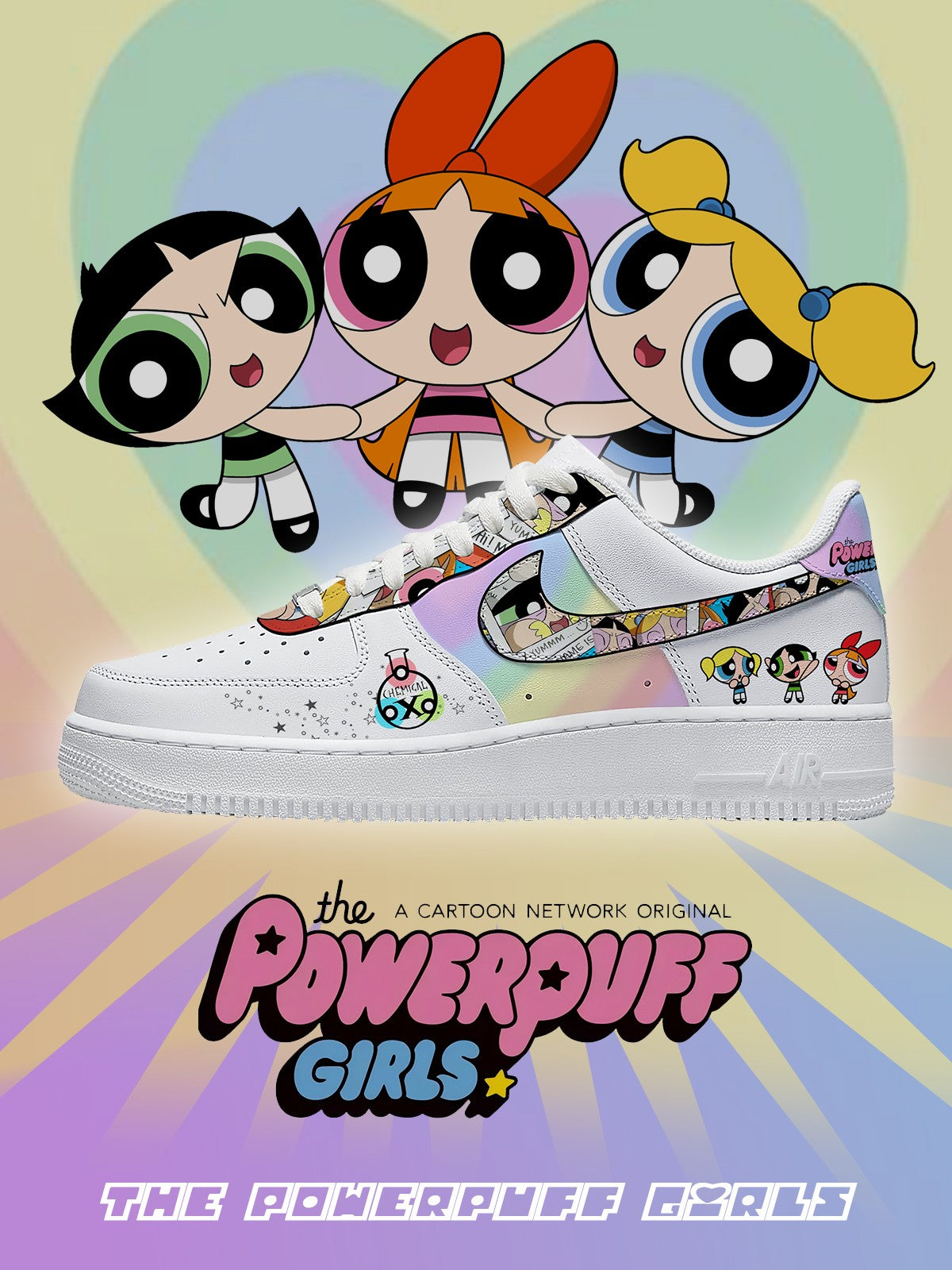 PP Girls V.1 Custom Air-Style Sneakers