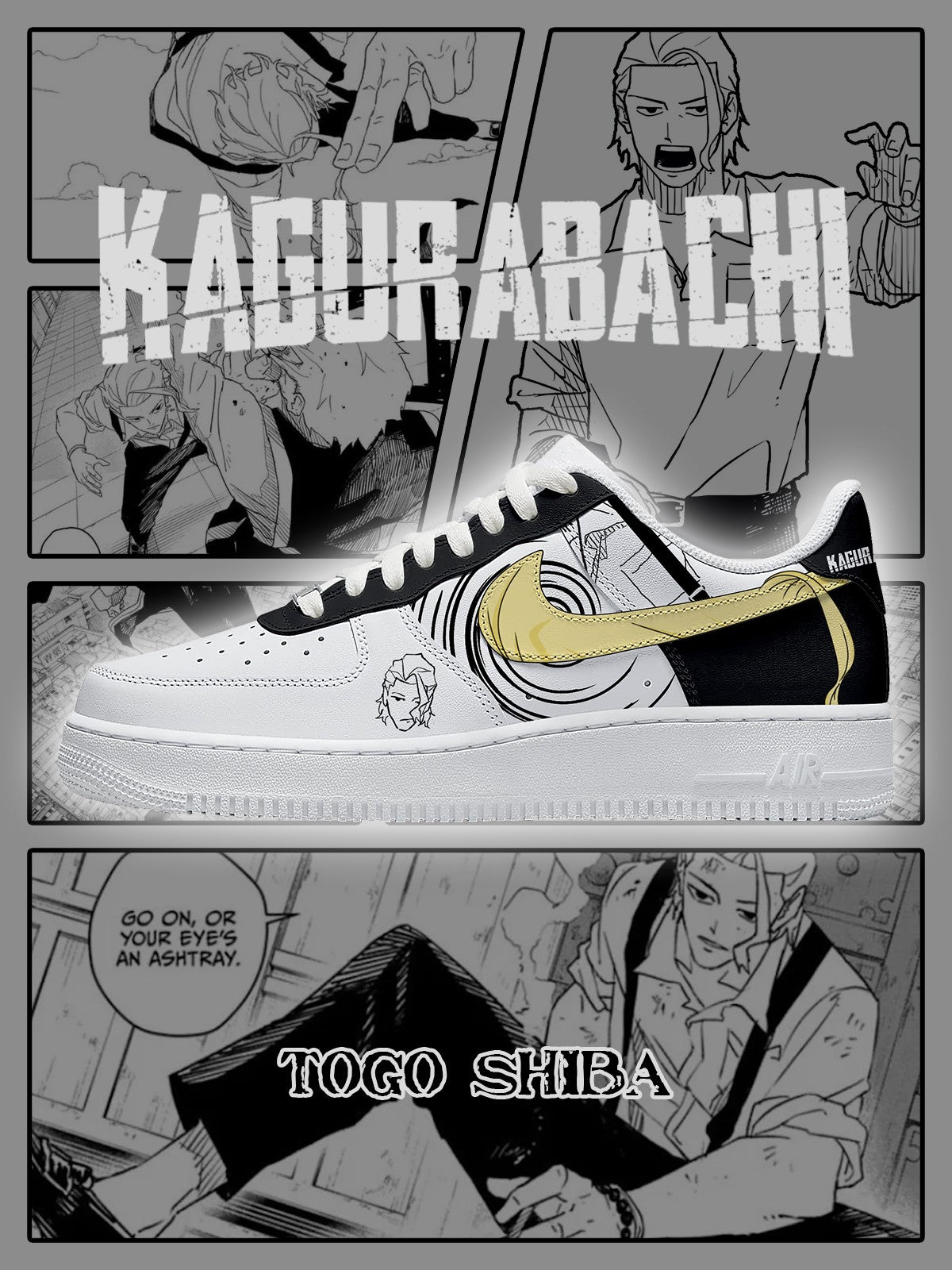 Togo Shiba V.1 Custom Air-Style Sneakers